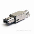 4-pin Mini USB Male Connector with Current Rating of 1.0A, OEM Orders Welcomed
